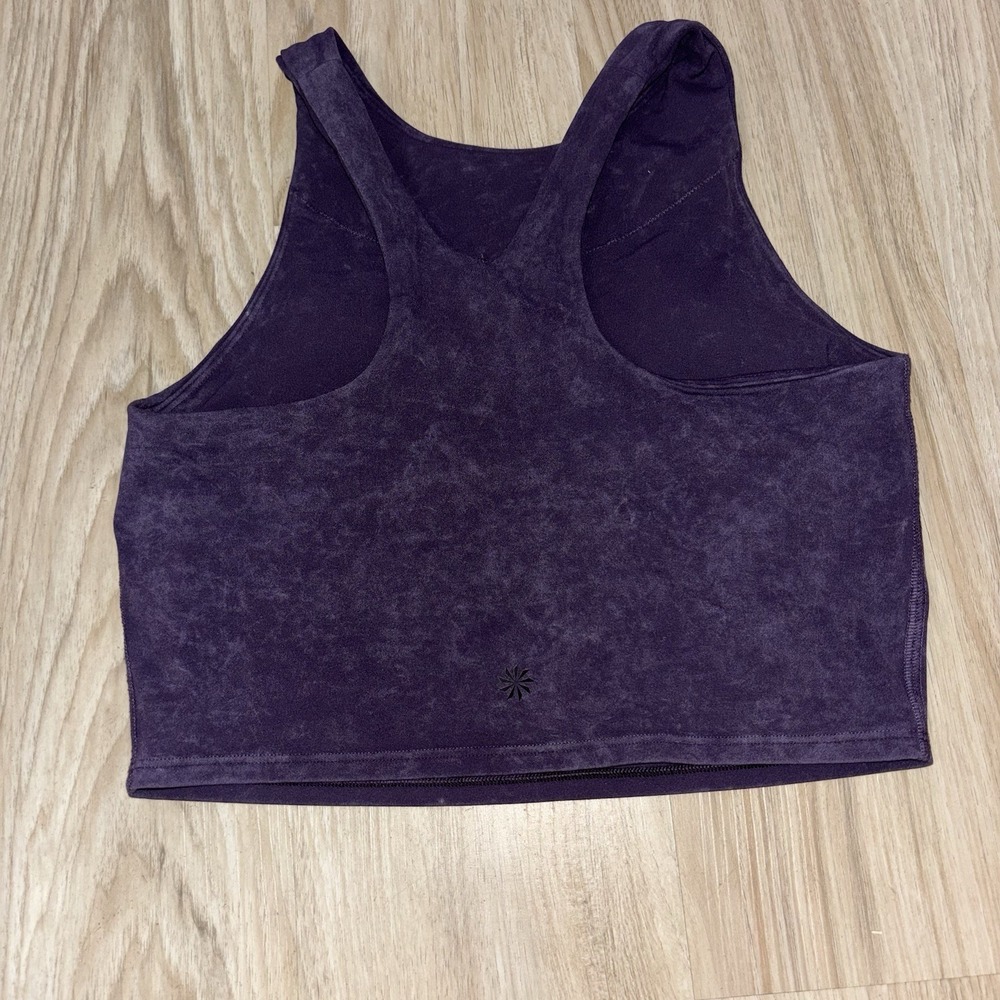 Athleta Conscious Crop Garment Wash Tank in Mythical Purple XS - Picture 2 of 7